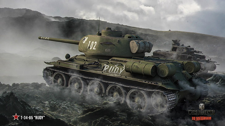 World of Tanks poster, smoke, USSR, WoT, Wargaming.Net, BigWorld HD wallpaper