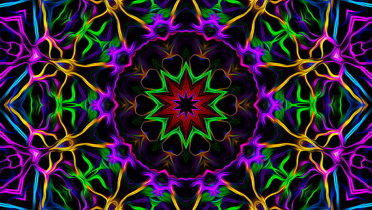 kaleidoscope, multi colored, full frame, pattern, backgrounds