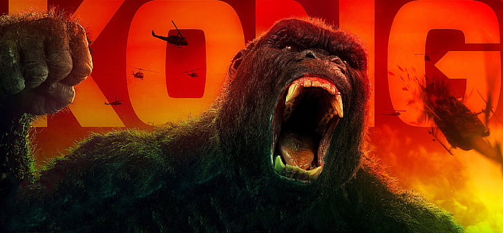 Kong Skull Island All Hail The King 4k Godzilla, HD wallpaper