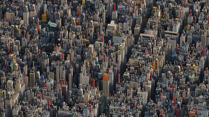 HD wallpaper: digital art, skyscraper, building, 3D, Manhattan, New York  City | Wallpaper Flare