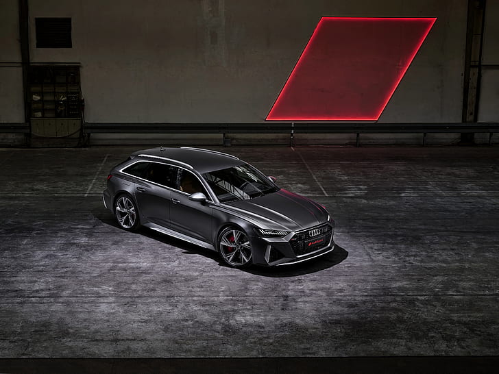 Audi, top, universal, RS 6, 2020, 2019, dark gray, V8 Twin-Turbo, HD wallpaper