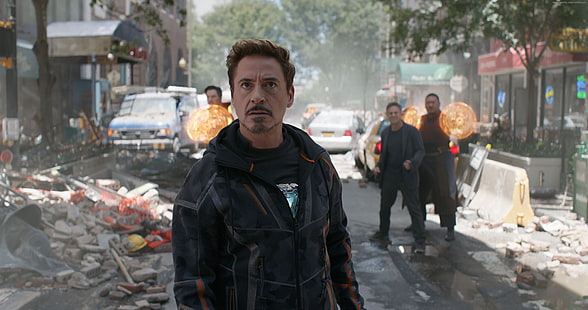 4k, Tony Stark, Robert Downey Jr., Avengers: Infinity War, Iron Man HD wallpaper
