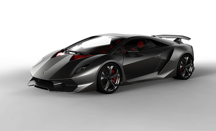 black Lamborghini Sesto Elemento, concept, auto, car, land Vehicle