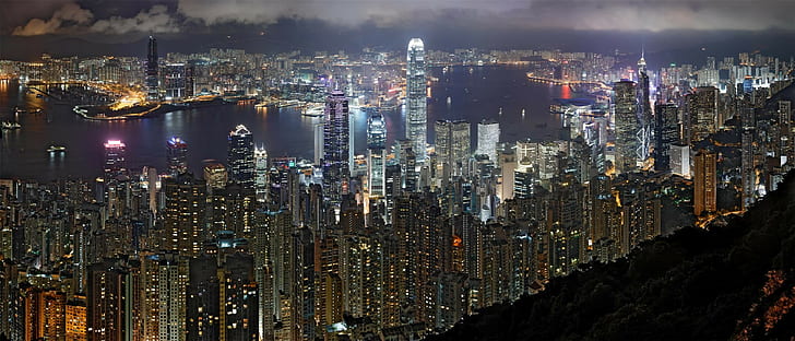cityscape, Hong Kong, HD wallpaper
