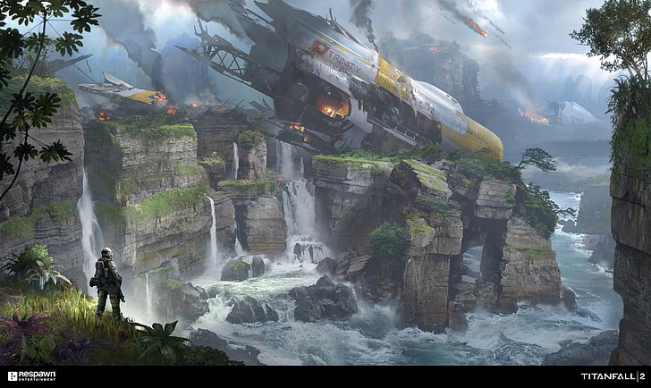 video games, Titanfall 2, Respawn Entertainment, scenics - nature, HD wallpaper