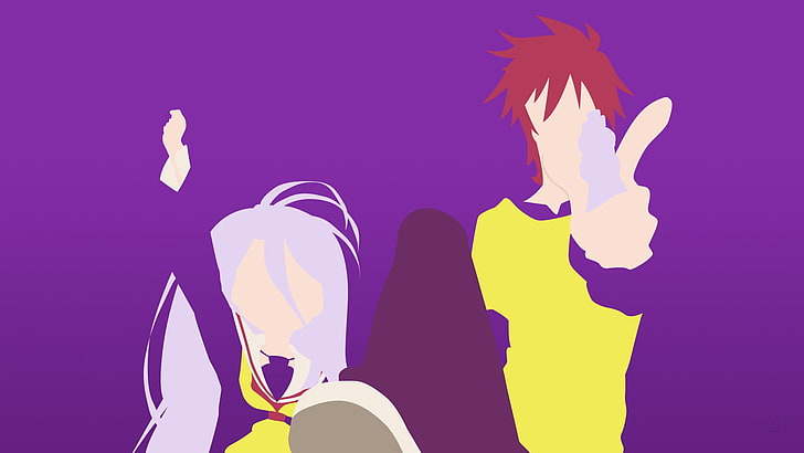 anime vector graphic, No Game No Life, Shiro (No Game No Life), HD wallpaper