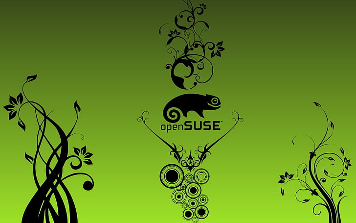 Open Suse logo, Linux, openSUSE, green color, plant, nature, no people, HD wallpaper