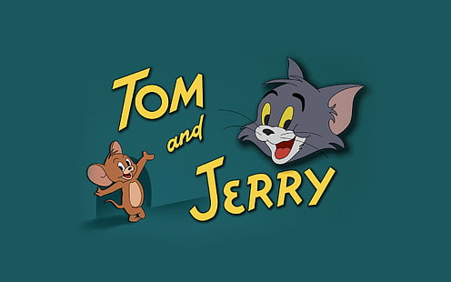 HD wallpaper: Tom and Jerry poster, cat, background, mouse, text, western  script | Wallpaper Flare