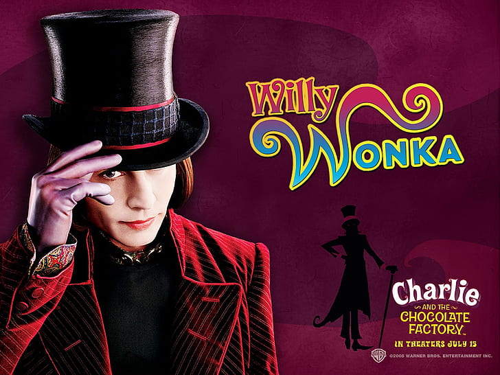 Charlie and the Chocolate Factory Johnny Depp Untitled Wallpaper Entertainment Movies HD Art
