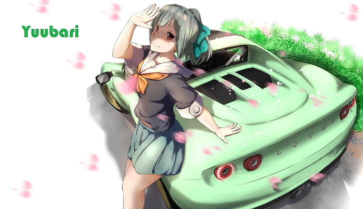 Yuubari (KanColle), Kantai Collection, car, Lotus Elise, anime girls