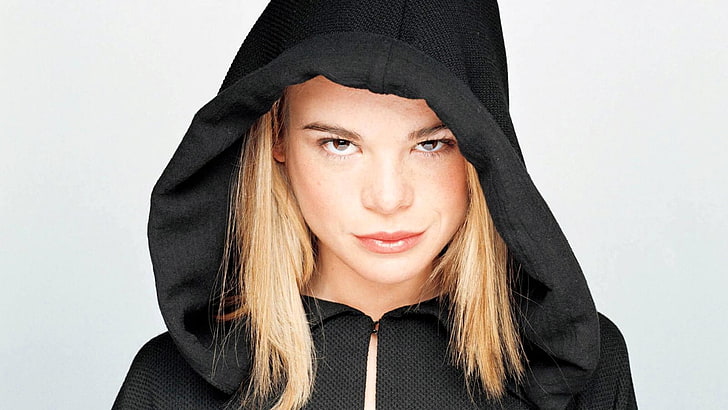 women's black zip-up hoodie, dead like me, georgia lass, george