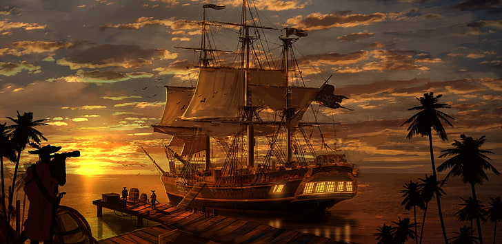 Pirate ships 1080P, 2K, 4K, 5K HD wallpapers free download | Wallpaper Flare