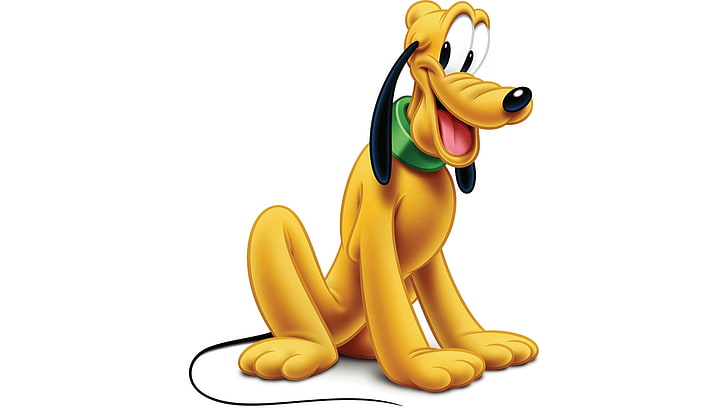 Disney Pluto, mood, cartoon, dog, Walt Disney, children, the Walt Disney studios, HD wallpaper