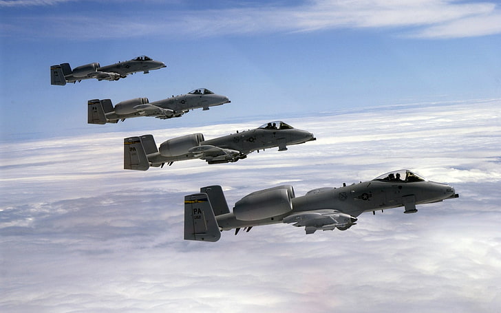 Jet Fighters, Fairchild Republic A-10 Thunderbolt II, Warthog, HD wallpaper
