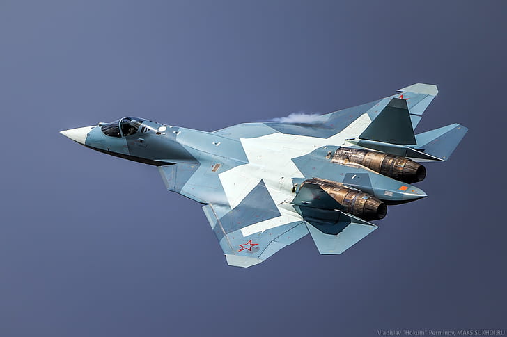 Sukhoi PAK FA, Russian Air Force, aircraft, military aircraft, HD wallpaper