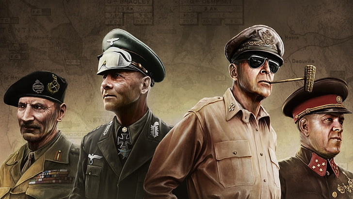 men's brown button-up shirt, German, game, star, soldiers, military, HD wallpaper