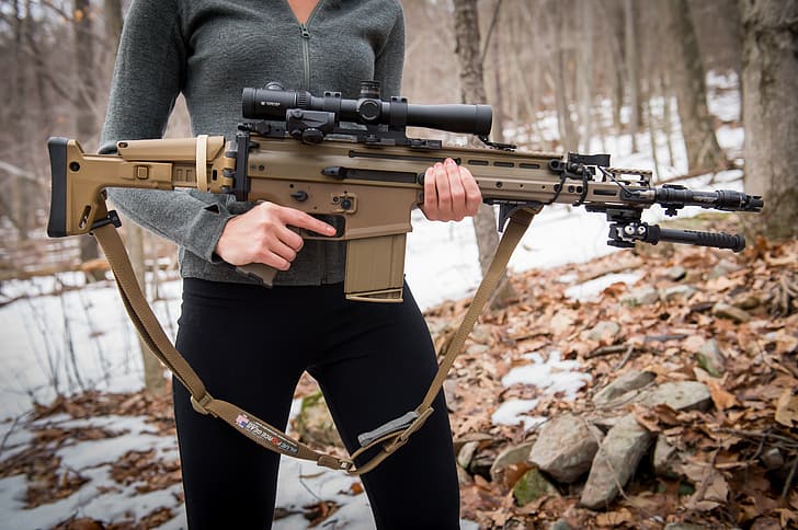 weapon, FN SCAR, SCAR 17S, HD wallpaper