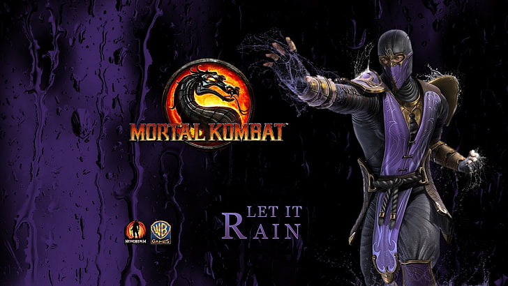 rain mortal kombat mortal kombat logo 1920x1080  Video Games Mortal Kombat HD Art, HD wallpaper