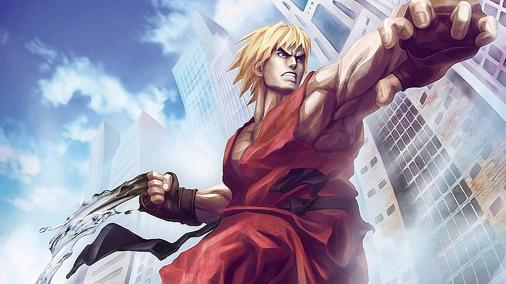 Street Fighter Ken Drawing HD, ken from street fighter, video games, HD wallpaper