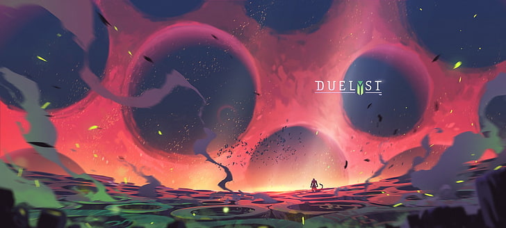 pink and white fish painting, Duelyst, video games, digital art
