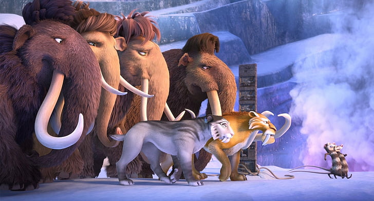 Ice Age, Ice Age: Collision Course, Crash (Ice Age), Diego (Ice Age), HD wallpaper