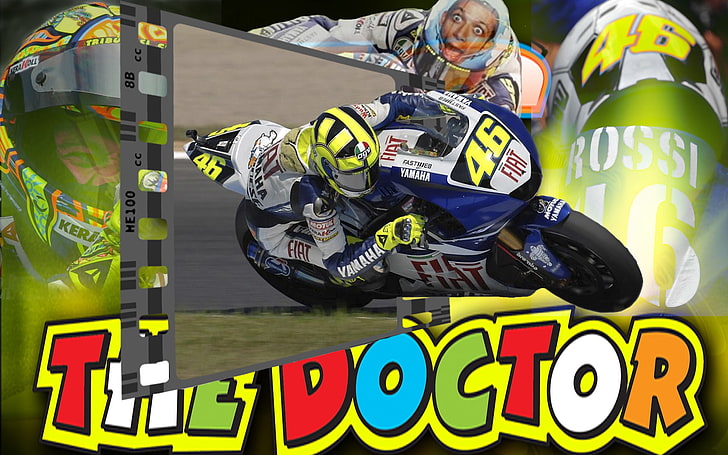 46 motoGP The Doctor Motorcycles Yamaha HD Art, Rossi, Racing, HD wallpaper
