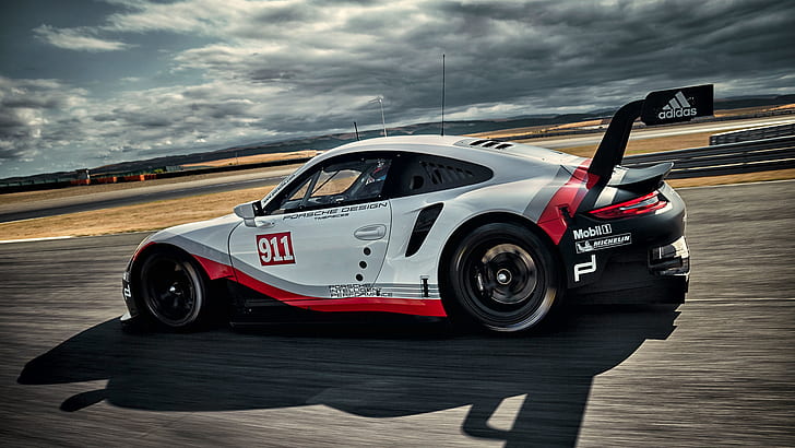 Porsche, Porsche 911, Porsche 911 RSR, car, supercars, race tracks, HD wallpaper