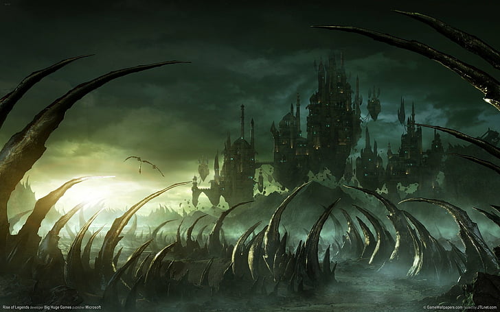 O Ciclo de Baal Video-game-rise-of-legends-castle-dark-wallpaper-preview