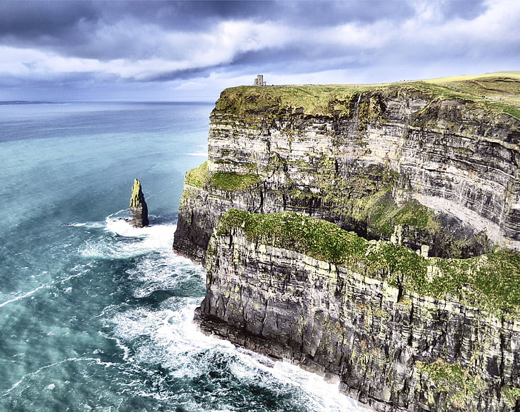 Cliff of Moher, Europe, Ireland, sea, water, scenics - nature, HD wallpaper
