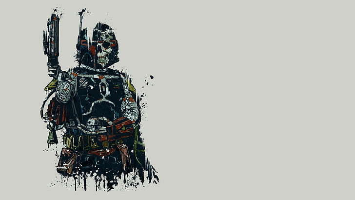 Boba Fett Star Wars Drawing HD, digital/artwork, HD wallpaper