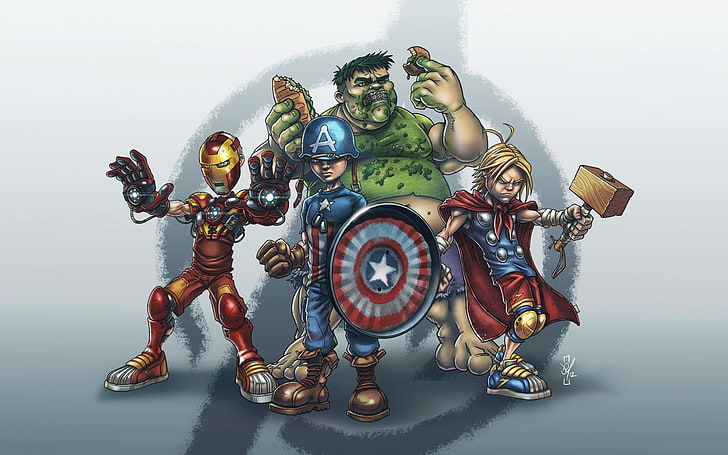 Yuhu Avengers Berretto invernale Iron Man Hulk Thor Captain America