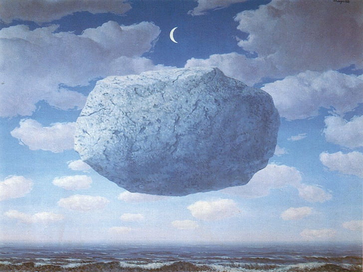 Hd Wallpaper Ren Magritte Surreal Magic Realism Water Sea Sky Beauty In Nature Wallpaper Flare