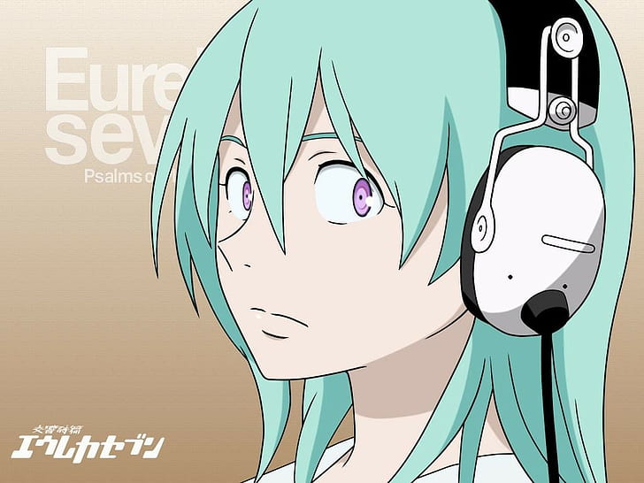 anime, Eureka Seven, Eureka (character), anime girls, headphones