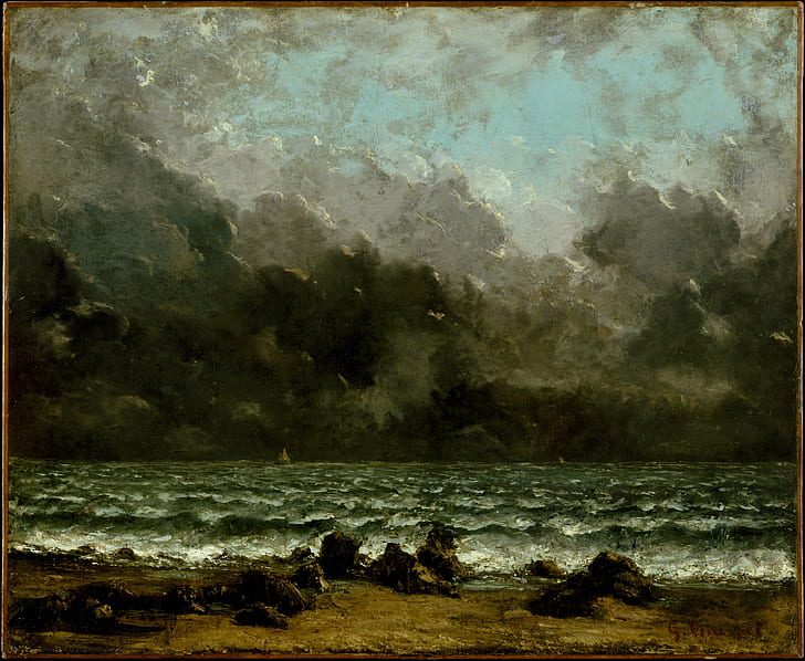 Classic Art, Gustave Courbet, Oil Painting, HD wallpaper