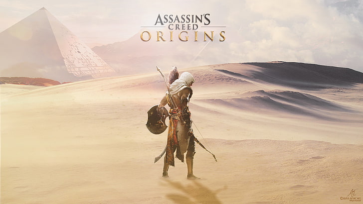 Assassin's Creed Origins poster, Assassin's Creed: Origins, video games, HD wallpaper