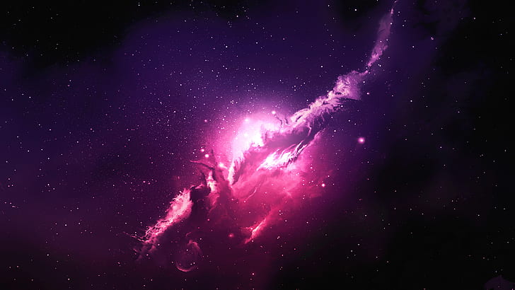 Pink, Stars, 4K, Nebula, Galaxy, HD wallpaper