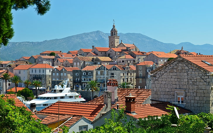 cityscape, rooftops, building, Croatia, architecture, built structure, HD wallpaper