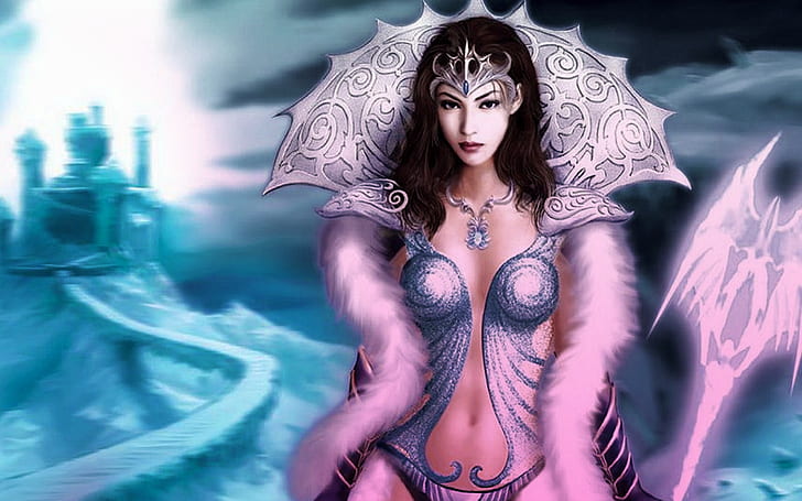 Fantasy Queen Wide Desktop Background, HD wallpaper