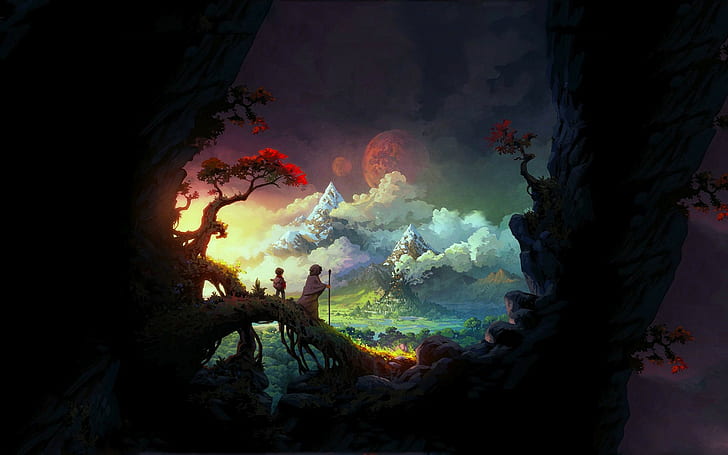 Colorful, Daniel Lieske, The Wormworld Saga, HD wallpaper