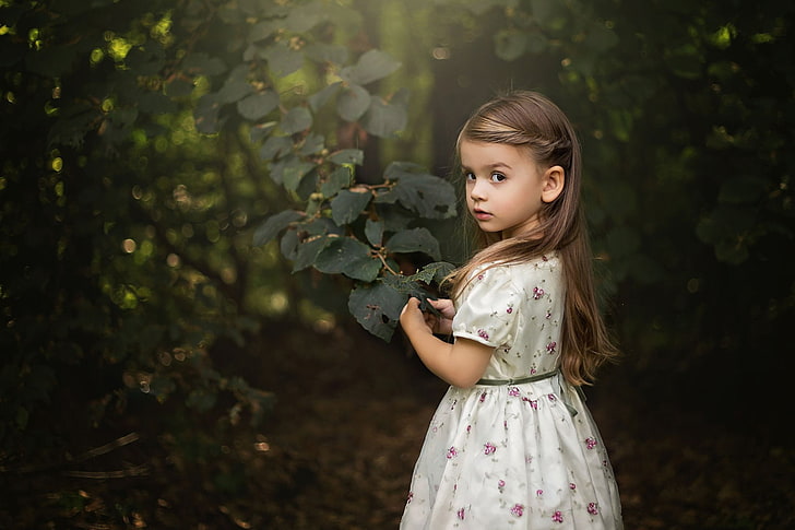 HD wallpaper: Photography, Child, Cute, Dress, Forest, Little Girl, Tree |  Wallpaper Flare