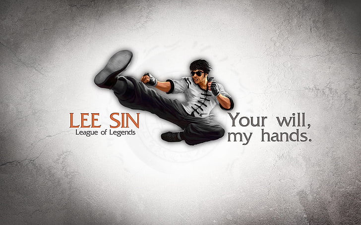 Lee Sin League of Legends Your will my hands. digital wallpaper