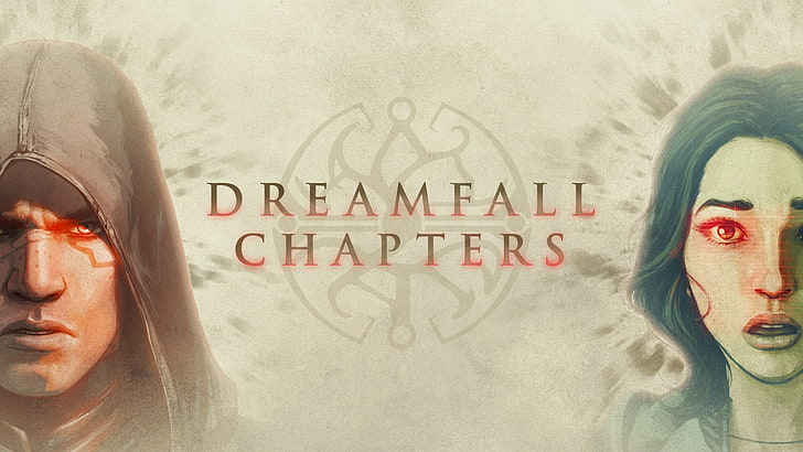Dreamfall Chapters poster, The Longest Journey, text, one person