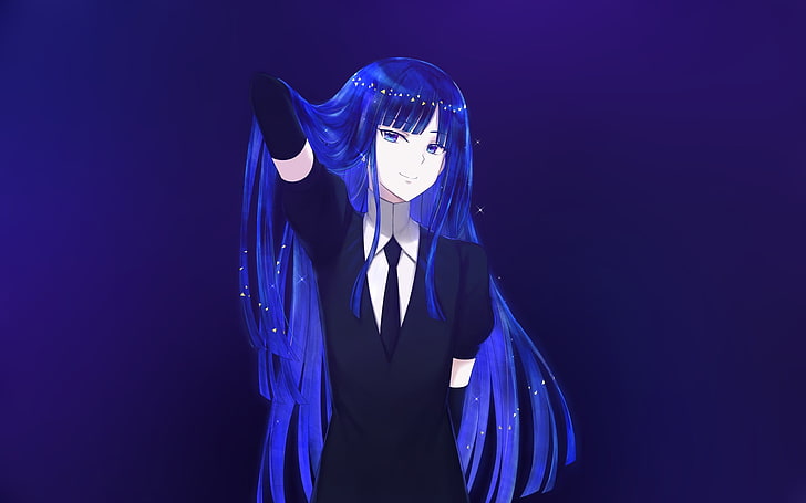 blue haired anime character, Houseki no kuni , Lapis Lazuli (Houseki no Kuni), HD wallpaper