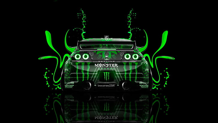 HD wallpaper: black and green car wallpaper, Style, Nissan, GTR, Background  | Wallpaper Flare
