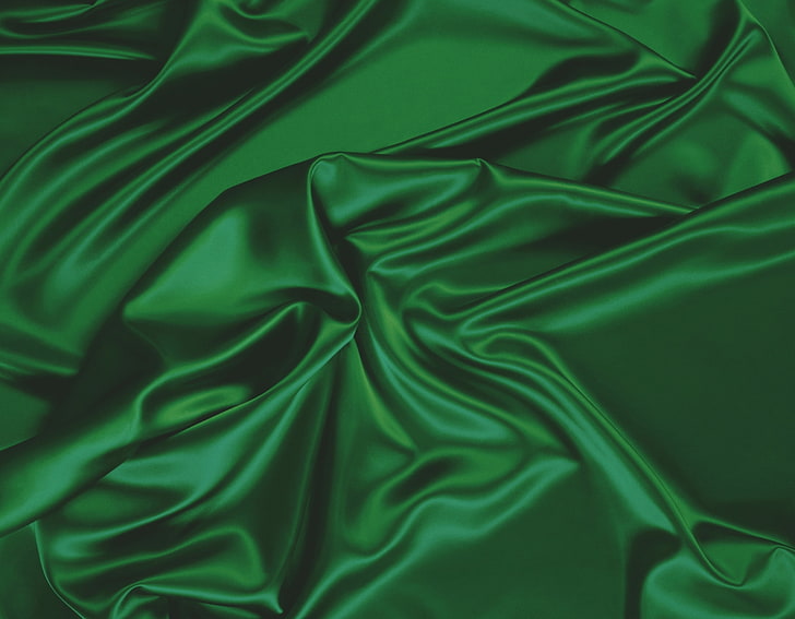 green garment, texture, fabric, folds, dark, full frame, backgrounds, HD wallpaper
