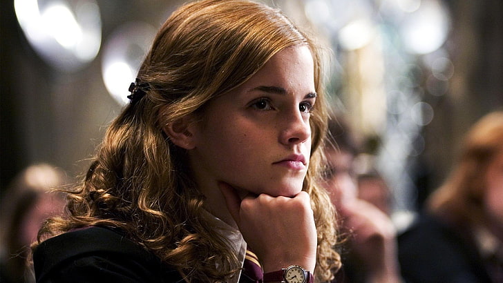 Emma Watson, movies, Hermione Granger, Harry Potter, portrait, HD wallpaper