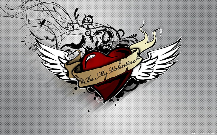 Be my Valentine logo, group, metal, metalcore, Bullet for My Valentine, HD wallpaper