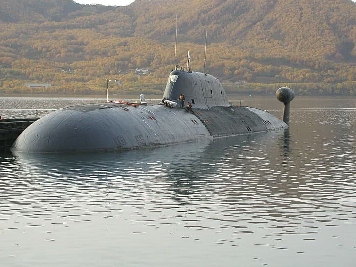 submarine, Project 971 sub./Akula, Russian Navy, military, vehicle
