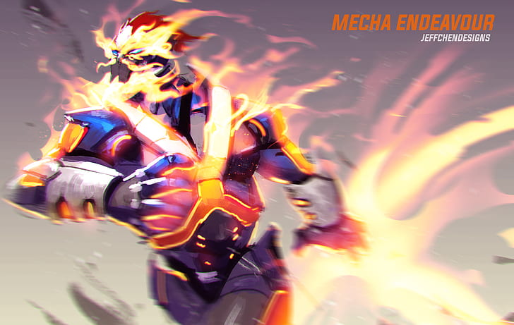 Anime, My Hero Academia, Endeavor (Boku no Hero Academia), Mecha, HD wallpaper