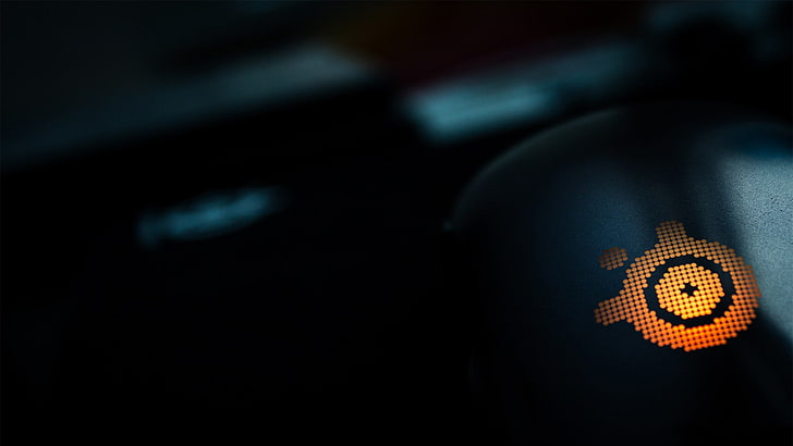 black and orange Steelseries device, computer, business, no people, HD wallpaper